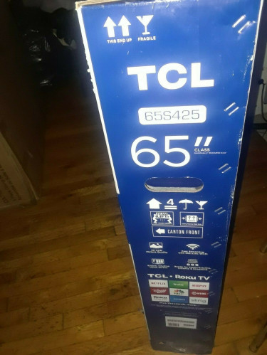 New TCL 65 Inch 4K UHD HDR Smart Roku TV  