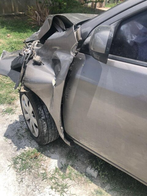 2013 Nissan Latio Crashed