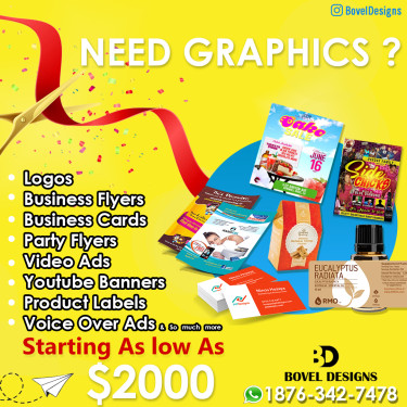 Need Flyers Or Logos For Whatsapp 1876342-7478 