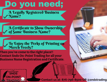 Business Name Registration Assistance