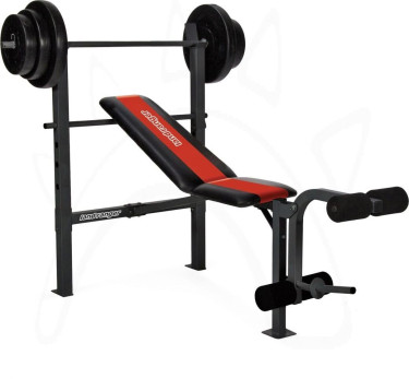 Land Ranger Weight Bench With Barbell & Weights