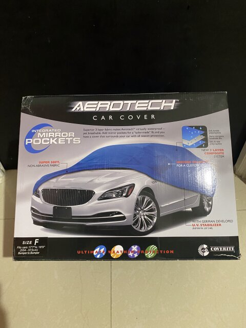 AeroTech Waterproof Car Cover With Mirror Pockets