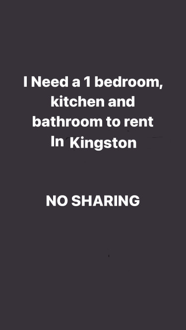 I’m Seeking A 1 Bedroom To Rent In Kingston 