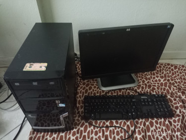 Old PC, Monitor And Keyboard 