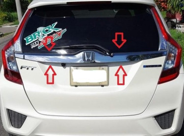 Honda Fit Rear Garnish 