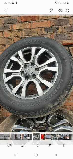 FORD RANGER WILDTRACK ALLOY WHEELS 265/60/18 Rims and Tyres May Pen