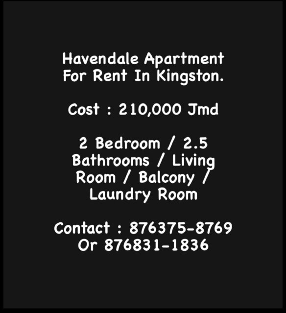 2 Bedroom Havendale Apartment In Kingston