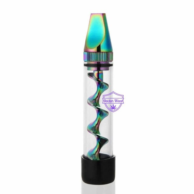 Mini Twisty Glass Blunt Metal Tip