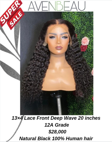 13x4 Deep Wave Lace Front Wigs 20inches
