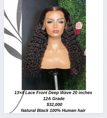 13x4 Deep Wave Lace Front Wigs 20inches