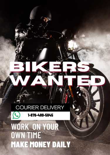 Bikers Wanted For Courier Service 