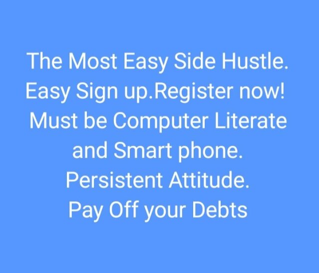 The Most Easiest Side Hustle