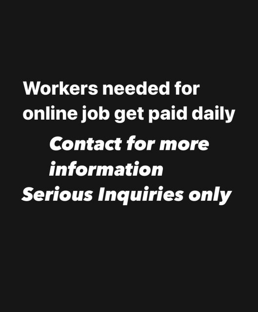 Online Job Available