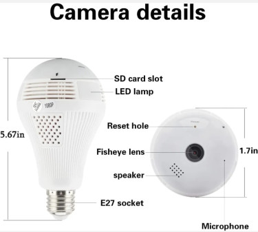 Surveillance Camera Light Bulbs 