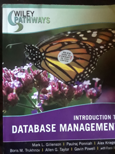 Wiley Pathways Introduction To Database Management