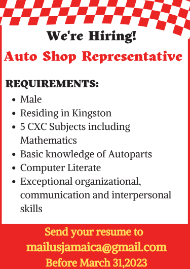 Auto Shop Representative Full Time Jobs Kingston