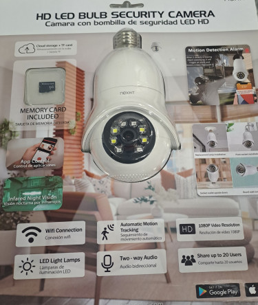 HD LED Bulb Security Camera