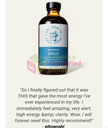 Banju (Brain Health) 8 FL Oz 237ML (Dr. Sebi) Healthcare Services JoelServices