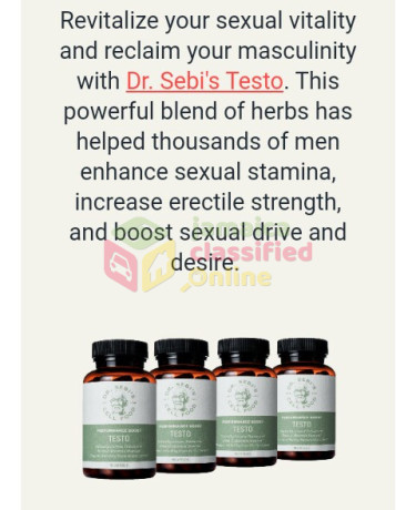 Testo (Perfomance Boost) 90 Capsules (Dr. Sebi)