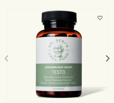 Testo (Perfomance Boost) 90 Capsules (Dr. Sebi)