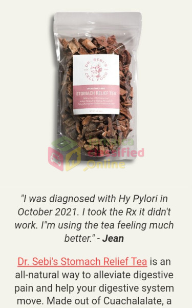 Stomach Relief Tea (Digestive Care) (Dr. Sebi)