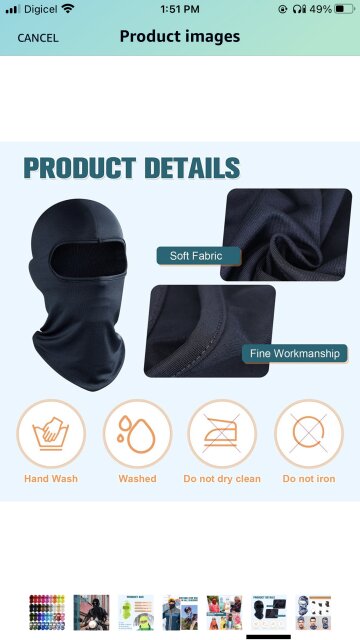 Ski Mask Biker Mask