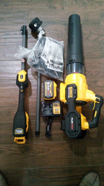 DeWalt 60 Volt Weed Wacker And Blower Set