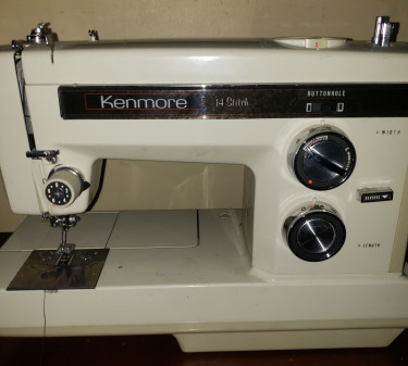 Big Deal!!! Criss Kenmore Sewing Machine W/cover
