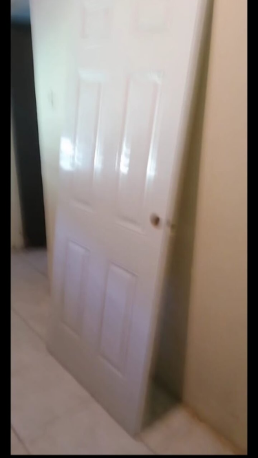 White Metal Door