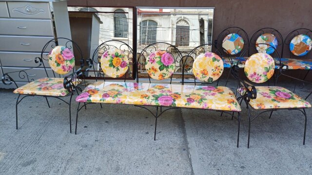 Patio Set Plastic And Metal