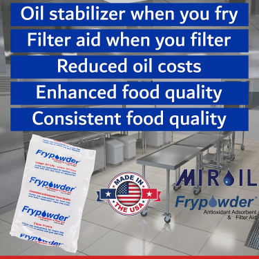 Miroil Frypowder P100C Oil Stabilizer/Filter Aid 