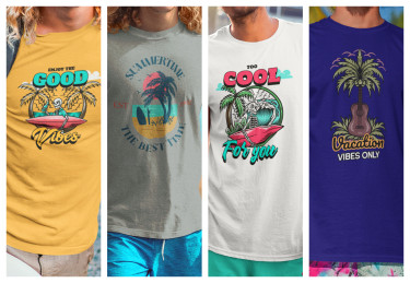 Summer T-Shirts For Adults And Children