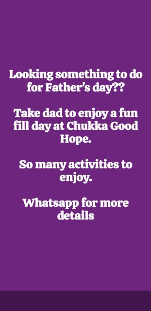 Fathers Day At Chukka Good Hope