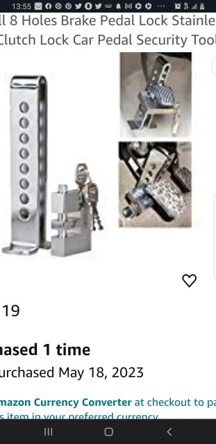 Brake Pedal Lock