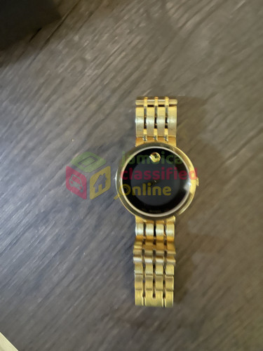 Movado Esperanza Black Museum Gold Tone Wrist 