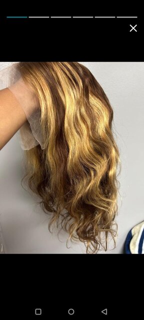 Ombre Honey Blonde Body Wave Wig (22inch )