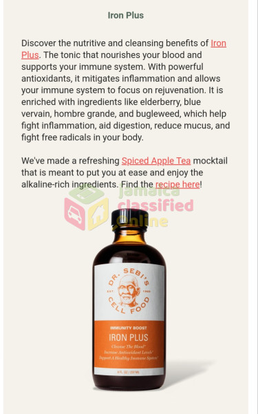 Iron Plus (Immunity Boost) 237ml (Dr Sedi)