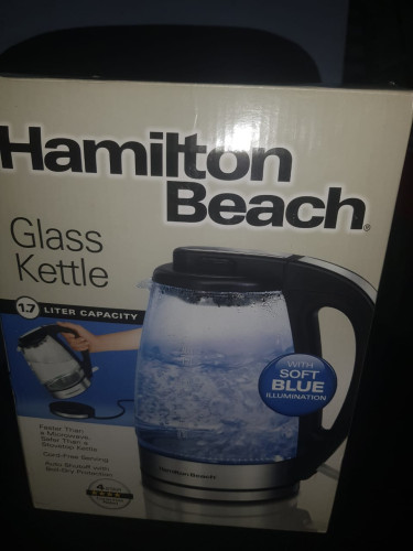 Electric Hamilton Kettle With Blue Indicator Light