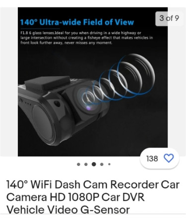 Car Dash Camera 128gb