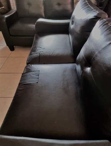 PU LEATHER COUCH SET