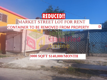 MARKET STREET LOT FOR RENT 3000SQFT $140,000/MONTH