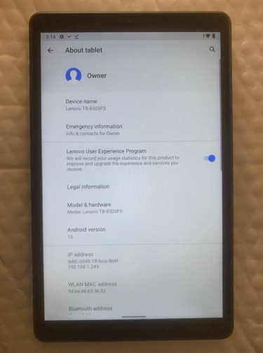 Lenovo Tab M8 Tablet With 32gb Storage And 2gb Ram