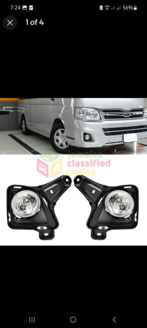 Pair Fog Lamp For TOYOTA Hiace 200 Van 2010-2013