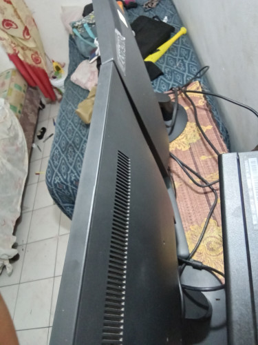 Lenovo Desktop PC With Monitors And Gamepads