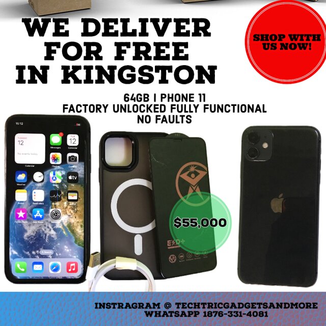 64GB Iphone 11 Factory Unlocked No Faults