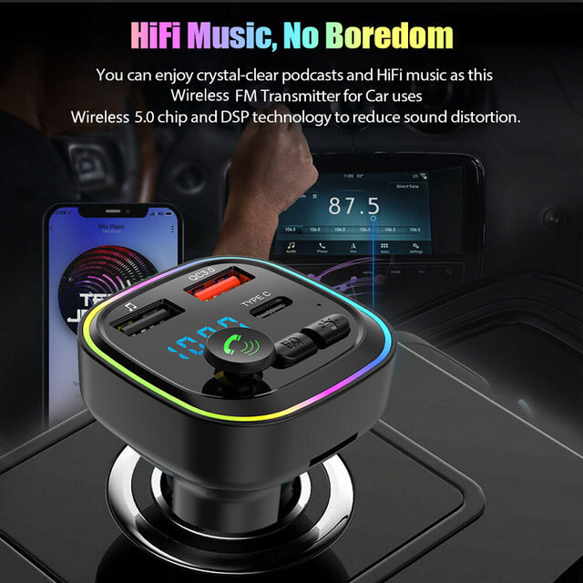 Car Bluetooth Handsfree Car FM Transmitter