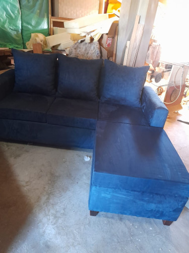 Royal Blue Sectional For Sale, Barely Used