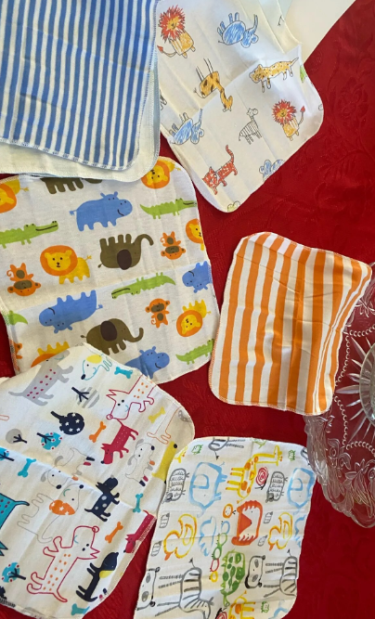 8 Pcs Pack Cotton Baby Rags