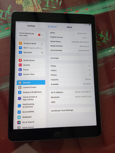 Ipad 9th Generation 64gb Wifi 