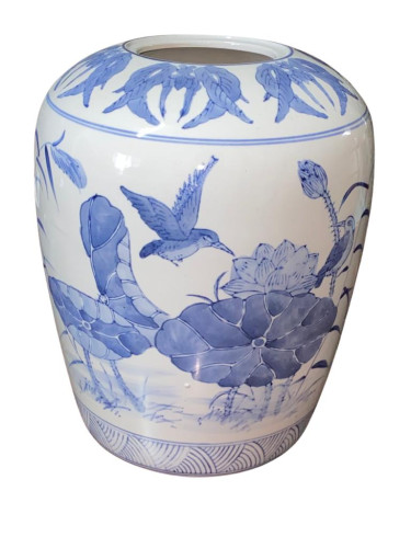 Vase - Porcelain Ginger Jar, 11